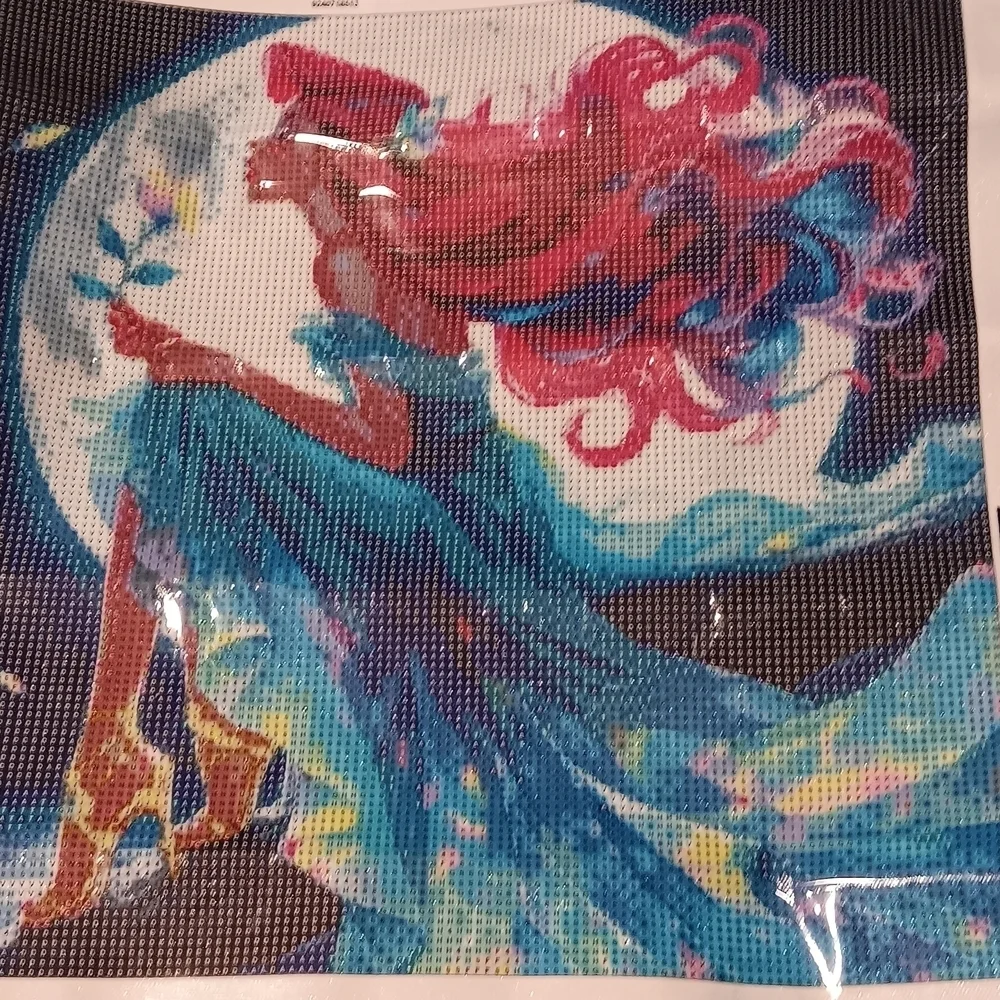Ariel The Little Mermaid Diamond Art Paint Kit 40x40